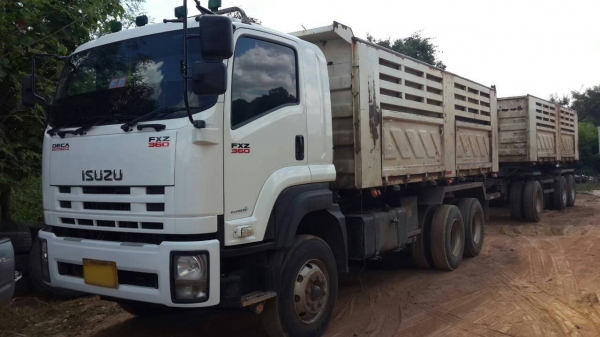 10ล้อพ่วง ISUZU DECA FXZ-360 ยูโร-3 ปี53 แม่+ลูกดั้มเหล็กสามมิตรฯ เดิมบาง **ขาย ISUZU DECA FXZ-360 EURO-3 22ล้อพ่วงแม่+ลูก ดั้มเหล็กSMM สามมิตรฯ สภาพดี เดิมบาง พร้อมใช้งาน ลูก3คานแท้6.50ม. ISUZU DECA FXZ-360 EURO-3 ปี53 เครื่องเดิม
