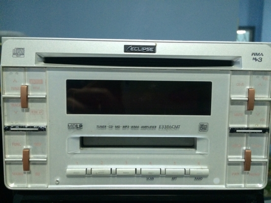 ECLIPSE E3306CMT  24bit ADVANCED MULTI-Bit MP3 CD AUX ดีไซด์สวย X-Over2Way ปรีเอ้า1ชุด มือ2 ญี่ปุ่น  Line:Mcballza