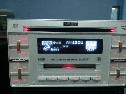 ECLIPSE E3306CMT  24bit ADVANCED MULTI-Bit MP3 CD AUX ดีไซด์สวย X-Over2Way ปรีเอ้า1ชุด มือ2 ญี่ปุ่น  Line:Mcballza