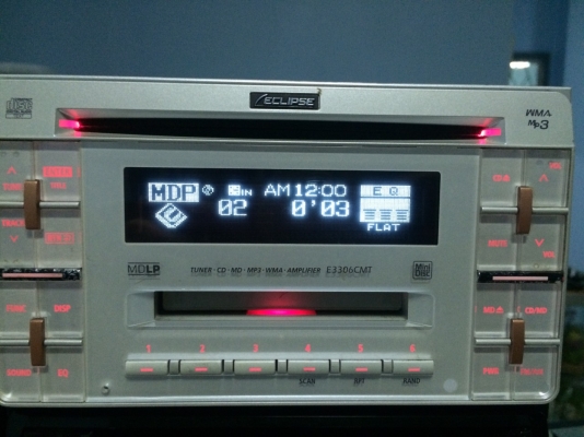 ECLIPSE E3306CMT  24bit ADVANCED MULTI-Bit MP3 CD AUX ดีไซด์สวย X-Over2Way ปรีเอ้า1ชุด มือ2 ญี่ปุ่น  Line:Mcballza