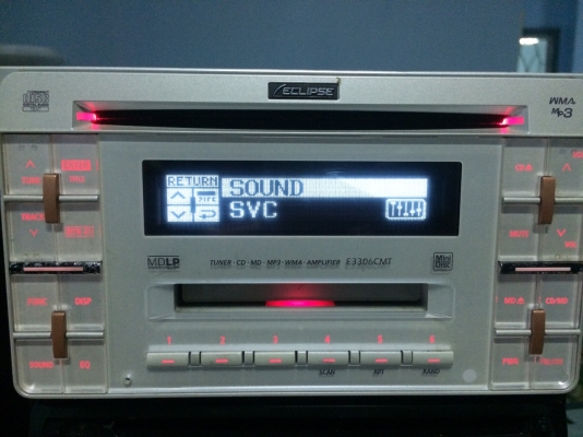 ECLIPSE E3306CMT  24bit ADVANCED MULTI-Bit MP3 CD AUX ดีไซด์สวย X-Over2Way ปรีเอ้า1ชุด มือ2 ญี่ปุ่น  Line:Mcballza