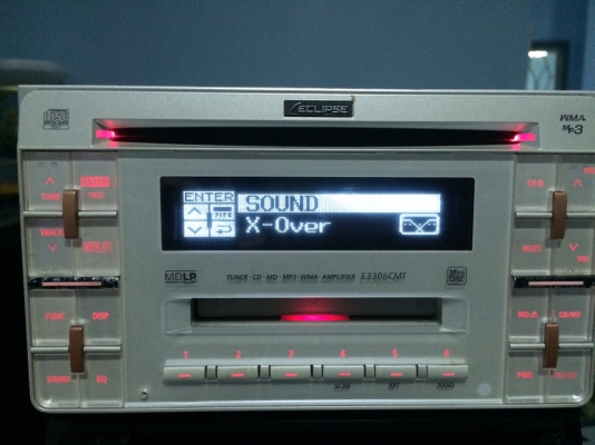 ECLIPSE E3306CMT  24bit ADVANCED MULTI-Bit MP3 CD AUX ดีไซด์สวย X-Over2Way ปรีเอ้า1ชุด มือ2 ญี่ปุ่น  Line:Mcballza