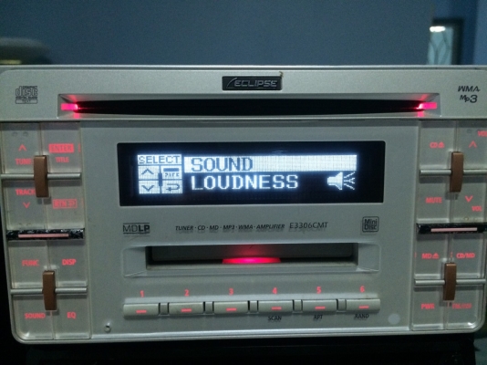 ECLIPSE E3306CMT  24bit ADVANCED MULTI-Bit MP3 CD AUX ดีไซด์สวย X-Over2Way ปรีเอ้า1ชุด มือ2 ญี่ปุ่น  Line:Mcballza