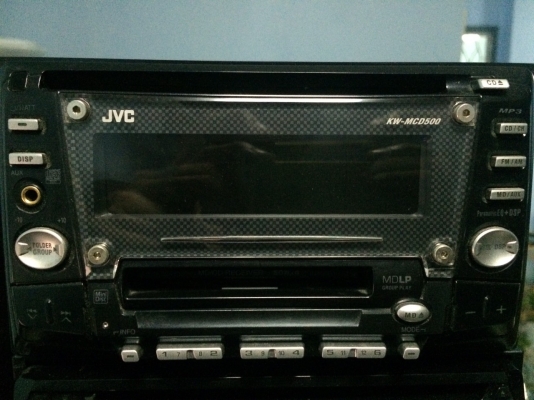 JVC KW-MCD500 24Bit DAC MP3-RW CD-RW MD-RW Aux ปรีเอ้า2ชุด CROSSOVERในตัว คุมกล่องCD มือ2 ญี่ปุ่น