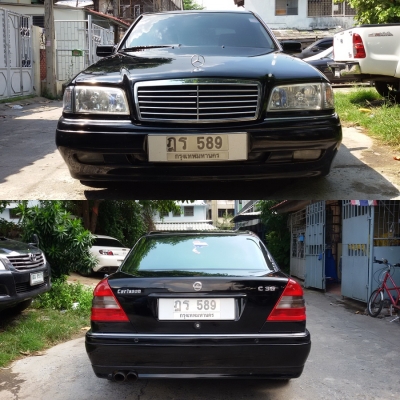ขาย Benz C220 W202 1995 สีดำ เครื่อง 2,200 cc. auto ABS Airbag Full option  LPG หัวฉีด สีดำเพิ่งทำใหม่ 40,000 กว่าบาท เดือน 2 เดือนที่แล้ว แม็ก Carlsson 17 แท้ พร้อมยาง เพิ่งเปลี่ยน ต้นปี  ดอกเต็ม เ