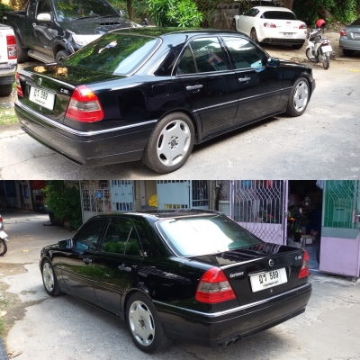 ขาย Benz C220 W202 1995 สีดำ เครื่อง 2,200 cc. auto ABS Airbag Full option  LPG หัวฉีด สีดำเพิ่งทำใหม่ 40,000 กว่าบาท เดือน 2 เดือนที่แล้ว แม็ก Carlsson 17 แท้ พร้อมยาง เพิ่งเปลี่ยน ต้นปี  ดอกเต็ม เ