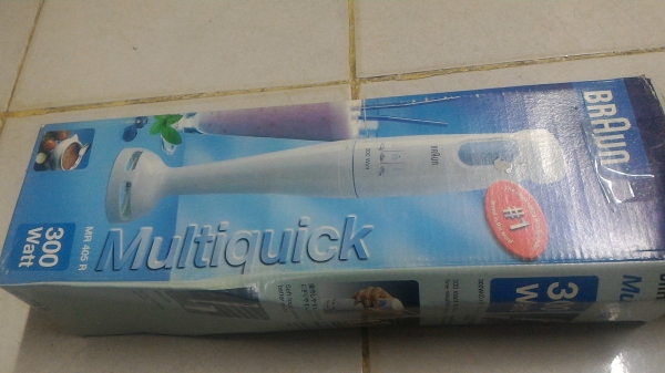 เครื่องปั่นบดสับ BRAUN แบบมือถือสะสะดวกกับการใช้งานเปลี่ยนหัวได้ถอดล้างทำความสะอาดง่าย