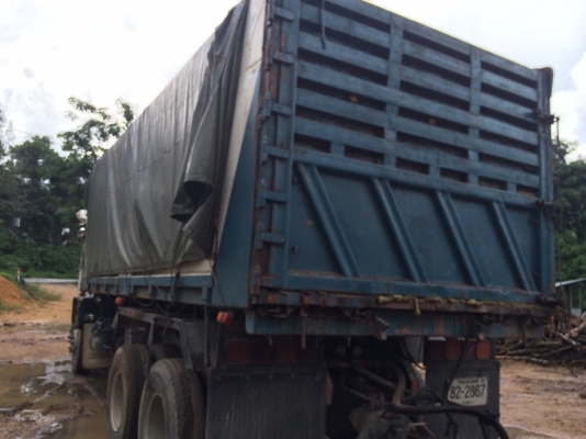 10ล้อดั้ม320แรง..ISUZU FXZ23NZH2 4-7001852 ปลายปี49..รถบรรทุกเม็ดข้าวโพด มีระบบลาก รถสวย ยางสวย..