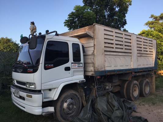 10ล้อดั้ม320แรง..ISUZU FXZ23NZH2 4-7001852 ปลายปี49..รถบรรทุกเม็ดข้าวโพด มีระบบลาก รถสวย ยางสวย..