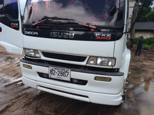 10ล้อดั้ม320แรง..ISUZU FXZ23NZH2 4-7001852 ปลายปี49..รถบรรทุกเม็ดข้าวโพด มีระบบลาก รถสวย ยางสวย..