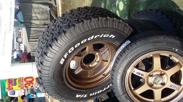 TE37 16&times;8" ET0 ยางBFGoogrich 265/75/16 ผลิตกลางปี11