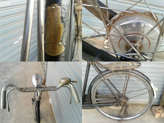 ขายจักรยานโบราณอังกฤษฮัมเบอร์ คิงจอร์ท 28หญิงคานโค้งคอยาวเพลททองเหลืองมีรูปครับ