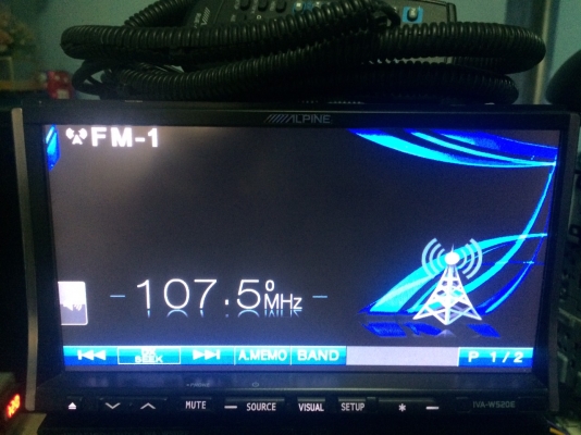 Alpine IVA-W520E รุ่นใหญ่ 24BIT USB lPOD DVD-RW MP3-RW CD-RW AUX พร้อมสายIPOD ปรีเอ้า3ชุด ชุดสายต่อกล่องมองหลัง เครื่องศูนย์ Mtech มือ2