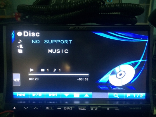 Alpine IVA-W520E รุ่นใหญ่ 24BIT USB lPOD DVD-RW MP3-RW CD-RW AUX พร้อมสายIPOD ปรีเอ้า3ชุด ชุดสายต่อกล่องมองหลัง เครื่องศูนย์ Mtech มือ2