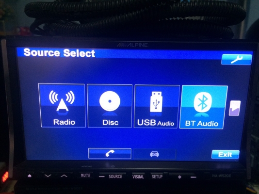 Alpine IVA-W520E รุ่นใหญ่ 24BIT USB lPOD DVD-RW MP3-RW CD-RW AUX พร้อมสายIPOD ปรีเอ้า3ชุด ชุดสายต่อกล่องมองหลัง เครื่องศูนย์ Mtech มือ2