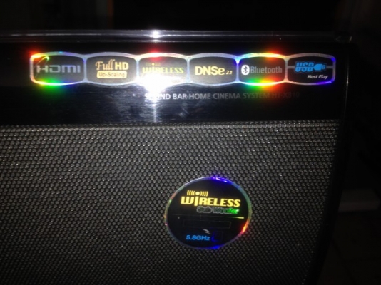 SAMAUNG HT X810 โฮมเธียเตอร์พร้อมตู้ซับสภาพดีใช้งานได้ปกติไม่มีรีโม้ต