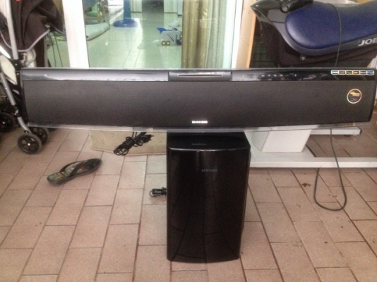 SAMAUNG HT X810 โฮมเธียเตอร์พร้อมตู้ซับสภาพดีใช้งานได้ปกติไม่มีรีโม้ต