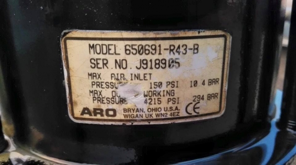 Sell>> เครื่องฉีดของข้น ARO PUMP &amp; RAM Made in USA. ใช้ฉีดจารบี กาว สี โฟม แรงดัน 350 bar. ใช้กับถัง 200 L.