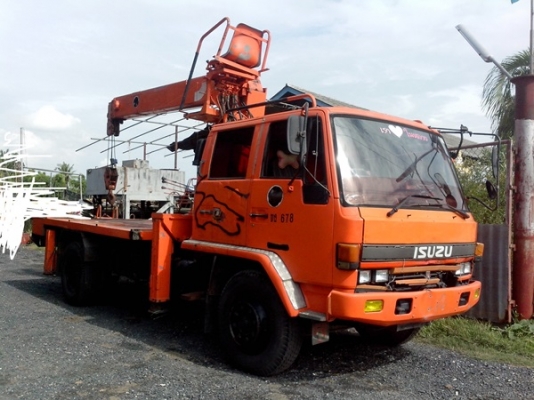 ขายรถบรรทุกหกล้ออีซูซูร็อคกี้ FTR11HY - 4 ประตู เครื่อง 165 เเน่นมากๆๆติดเครนญี่ปุ่น 8 ตัน 3 ปลอก 2 