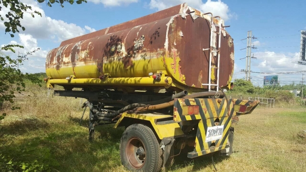 ขายหางเทนเลอร์ KAC ยาว 7 เมตร บรรทุกแทงค์น้ำมัน 16,000 ลิตร 5 ห้อง โหลดล่าง ถังไม่ผุไม่รั่ว เอกสารเล่มทะเบียนครบ