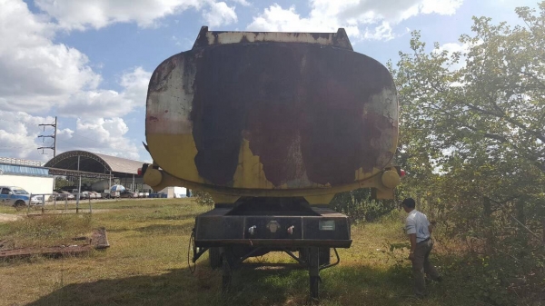 ขายหางเทนเลอร์ KAC ยาว 7 เมตร บรรทุกแทงค์น้ำมัน 16,000 ลิตร 5 ห้อง โหลดล่าง ถังไม่ผุไม่รั่ว เอกสารเล่มทะเบียนครบ