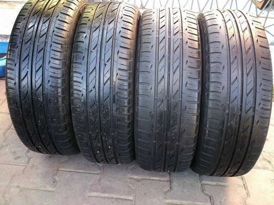 ขายแม็กHONDA JAZZ 4รู100 พร้อมยางบริดสโตน 185/55R16 ยางปี11 สวยๆ จำนวน 1 ชุด  3900