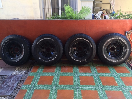 ล้อกะทะ rock พร้อมยาง bf 31