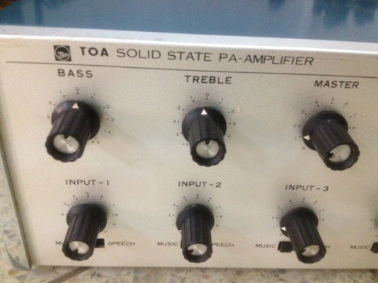 เเอม VINTAGE TOA SOLID PA AMPLIFIER เก่าญี่ปุ่นสภาพสวยใช้ไฟ100V