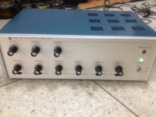 เเอม VINTAGE TOA SOLID PA AMPLIFIER เก่าญี่ปุ่นสภาพสวยใช้ไฟ100V