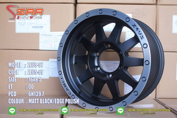ล้อ ZEUS-07 ขอบ16X8.5 ET+0 วงละ 4,000 บาท