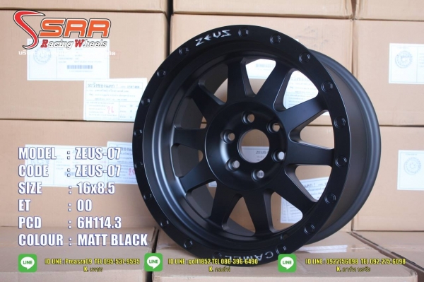 ล้อ ZEUS-07 ขอบ16X8.5 ET+0 วงละ 4,000 บาท