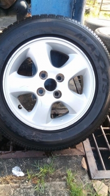 ล้อเดิมพร้อมยาง  ขอบ 14  4/100