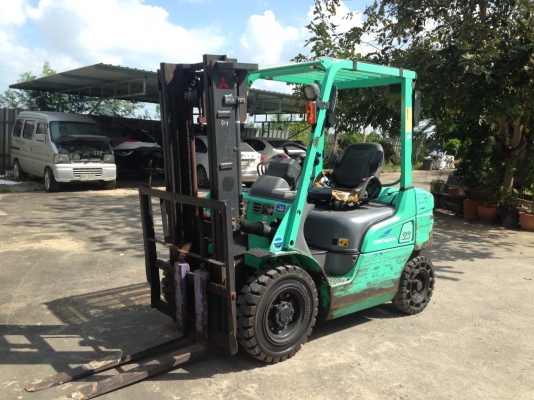 ขายโฟล์คลิฟท์  MITSUBISHI  KFG20  ขนาด  2  ตัน เบนซิน+LPG  เสา  3  เมตร  เกียร์ออโตเมติค   ยางตันใหม่  4  เส้น