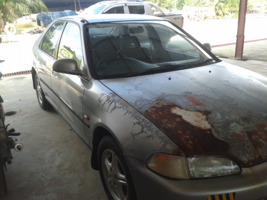 รถเก่งซีวิก  ประมูลมาจากการไฟฟ้า  เอกสารครบพร้อมโอน เล่มติดมือ