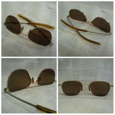 แว่นตาอเมริกันวินเทจ  COMMAND 23K USA