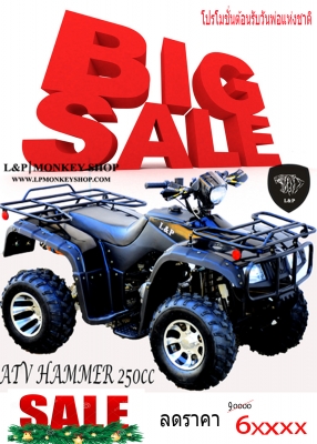 ยิ่งใหญ่ รุ่นใหม่ ขนาด ใหญ่ รุ่นใหม่ล่าสุด ATV HAMMER 250cc หม้อน้ำ