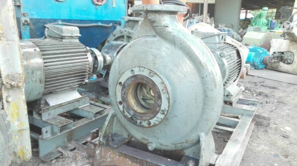 ==== SOLD ==== ปั้มน้ำหอยโข่ง ALLEN GWYNNES GERMANY เข้า 5"- 4" ชนมอเตอร์ VEM 40 HP. 380V. สวยสดพร้อมใช้.