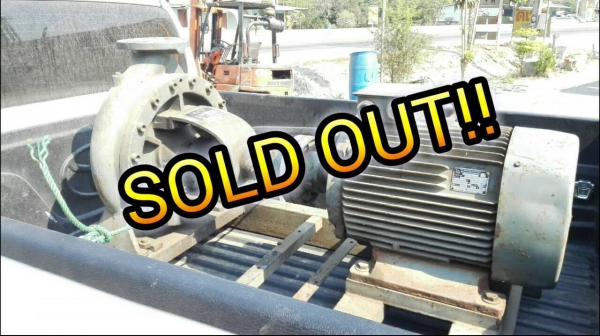 ==== SOLD ==== ปั้มน้ำหอยโข่ง ALLEN GWYNNES GERMANY เข้า 5"- 4" ชนมอเตอร์ VEM 40 HP. 380V. สวยสดพร้อมใช้.