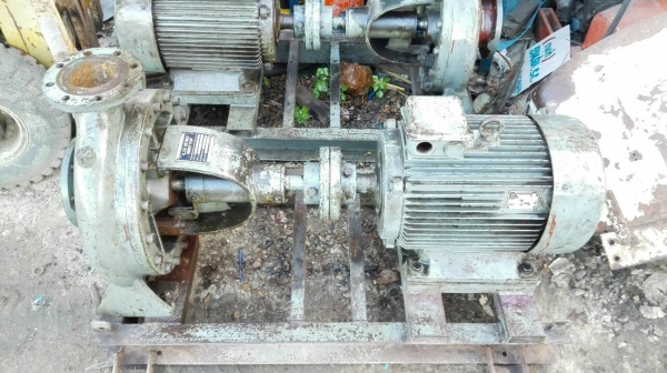 ==== SOLD ==== ปั้มน้ำหอยโข่ง ALLEN GWYNNES GERMANY เข้า 5"- 4" ชนมอเตอร์ VEM 40 HP. 380V. สวยสดพร้อมใช้.