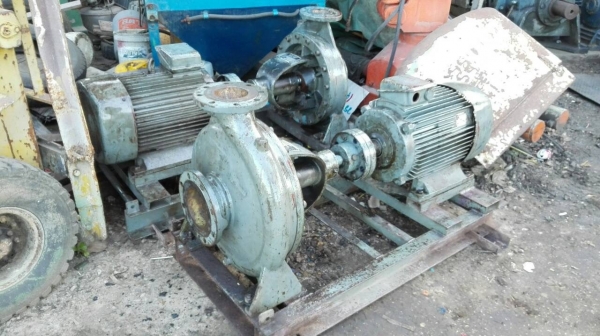 ==== SOLD ==== ปั้มน้ำหอยโข่ง ALLEN GWYNNES GERMANY เข้า 5"- 4" ชนมอเตอร์ VEM 40 HP. 380V. สวยสดพร้อมใช้.