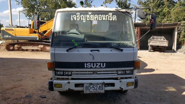 ขายรถโม่ปูน 3 คิว 6 ล้อ ISUZU ROCKY เครื่อง 6BG1 175 แรงม้า คัสซีสวยตลอดเส้น เบรคทิฟฟี่ พวงมาลัยพาวเวอร์ เอกสารเล่มทะเบียนพร้อมโอน