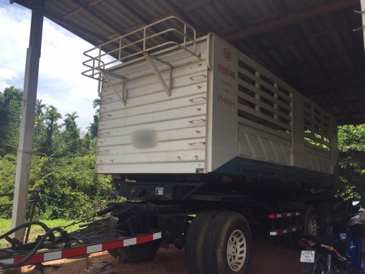 (ปิดการขายผุ้ใหญ่ออ๋ง จ . อยุธยา )หางพ่วง 3 เพลา  ดั้ม  สามมิตร ปี 53  (หางห้างแท้)  พร้อมใช้งาน เล่มติดมือ..