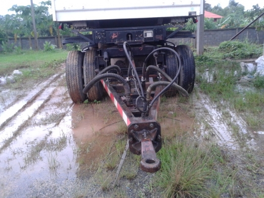 (ปิดการขายแล้วค่ะ)หางพ่วง 3 เพลา  ดั้ม  สามมิตร    ปี 53 (หางห้างแท้)  พร้อมใช้งาน เล่มติดมือ..