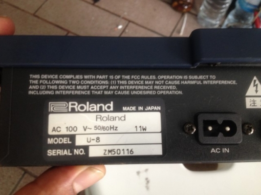 Roland U-8 USB Digitel Studio (MADE IN JAPAN) มัลติแทร็คเร็คคอร์ดเดอร์ 8แทร็ค ลิงค์คอมทางUSB มือสองญี่ปุ่นสภาพสวยๆใช้ไฟ100V