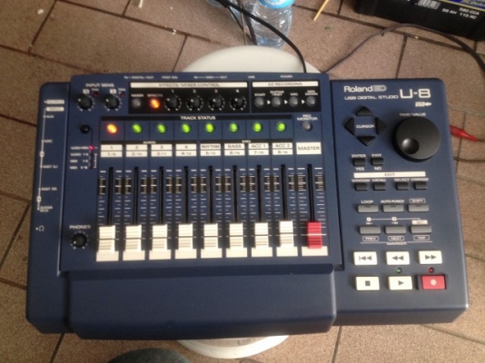 Roland U-8 USB Digitel Studio (MADE IN JAPAN) มัลติแทร็คเร็คคอร์ดเดอร์ 8แทร็ค ลิงค์คอมทางUSB มือสองญี่ปุ่นสภาพสวยๆใช้ไฟ100V