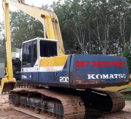 ขายรถแบคโฮบูมยาว Komatsu pc200-5