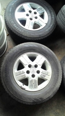 215/70R15 แม๊กวีโก้ ขอบ15 พร้อมยาง BRIDGEST0NE DURAVIS R611 ชุด 4 ล้อ tel.081-427-3941 215/70R15 แม๊กวีโก้ ขอบ15 พร้อมยาง BRIDGEST0NE DURAVIS R611 ชุด 4 ล้อ tel.081-427-3941