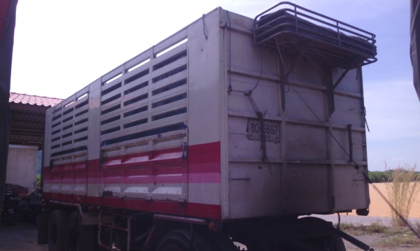 ขาย ลูกพ่วง 3 เพลา ไม่ดัมพ์ ยาว 7 เมตร