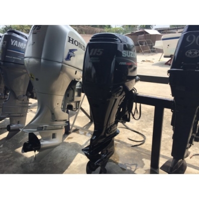 ขายเครื่องยนต์เรือ Suzuki 115แรงม้า 4จังหวะ 4สูบระบบหัวฉีด มือสองจากญี่ปุ่น
