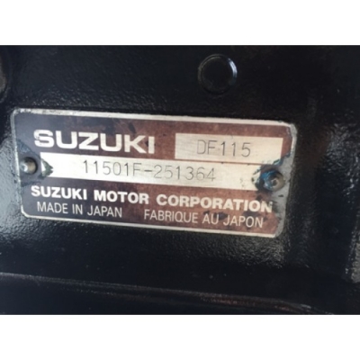 ขายเครื่องยนต์เรือ Suzuki 115แรงม้า 4จังหวะ 4สูบระบบหัวฉีด มือสองจากญี่ปุ่น